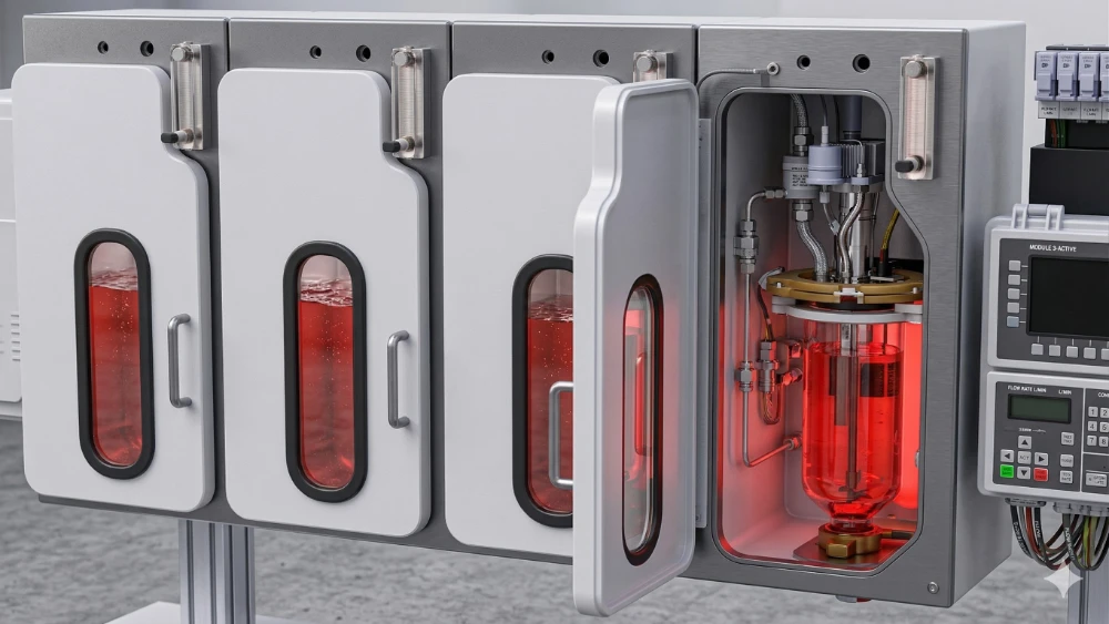 Fotobiorreactor de algas marinas SBR